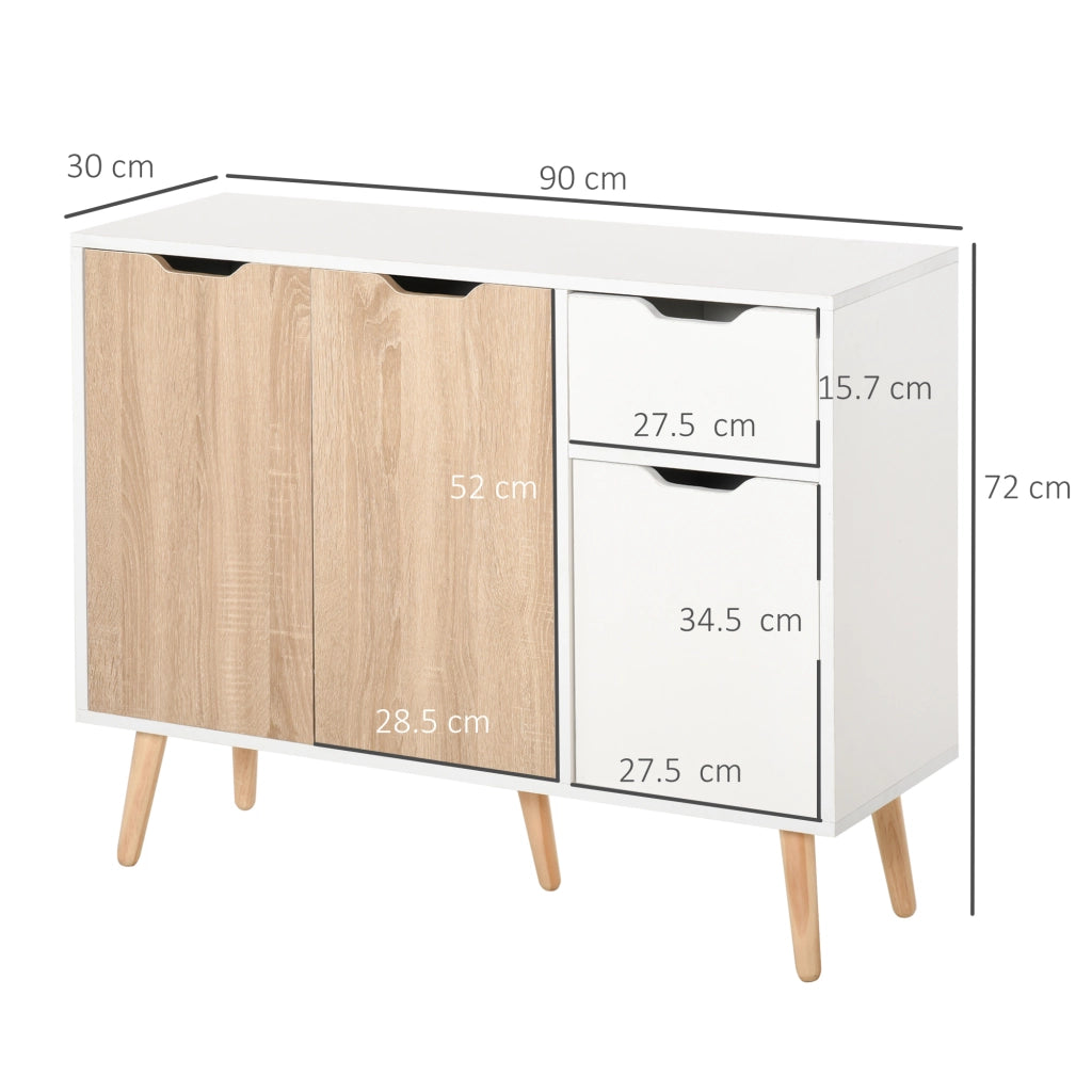 Cassettiera in Legno con Antine ¨C Minimal ¨C 90x30x72 cm