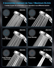 Douchekop a risparmio energetico / Materiale premium - douchekop idrofilo