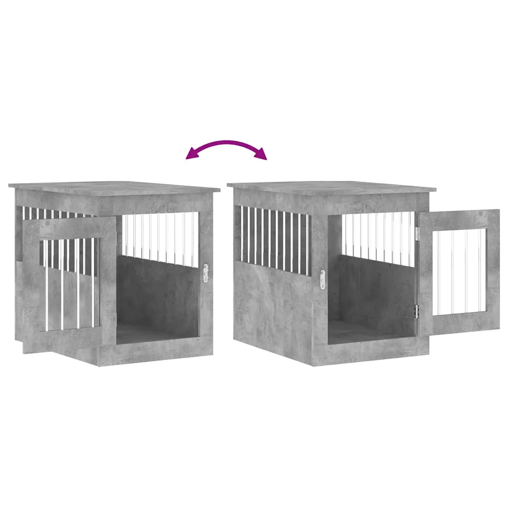 Gabbia Cani Arredamento Grigio Cemento 55x75x65cm Multistrato CFW8979219
