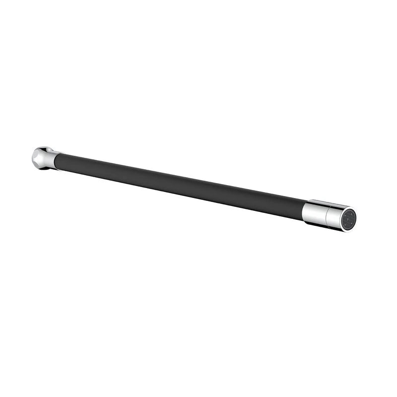 Bocca universale per miscelatore cucina silicone nero con ghiera