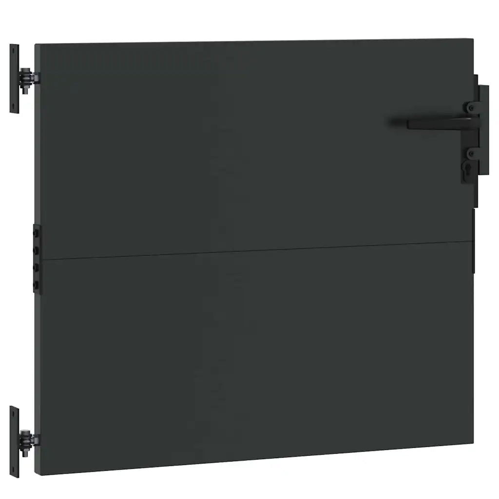 Cancello da giardino con blocco Nero 85 x 100 cm 42015879