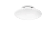 Plafoniera Moderna Smarties Vetro Bianco 3 Luci E27 D50Cm