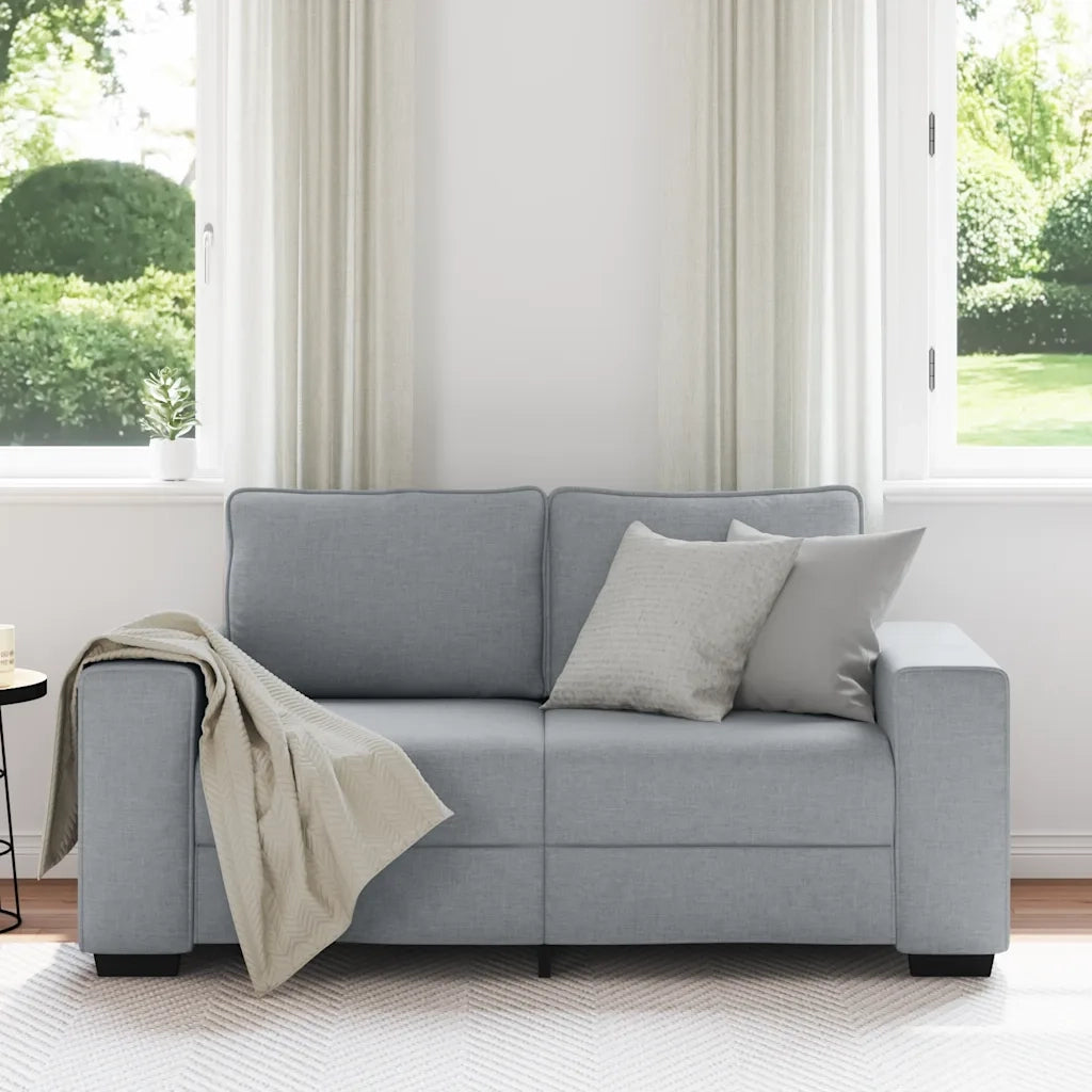 Divano a 2 Posti-Sofa 2 Posti Grigio Chiaro 120 cm in Tessuto 173860