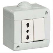 Bticino Deviatore 1p 10a 250v + Presa Bipasso 2p+t 16a