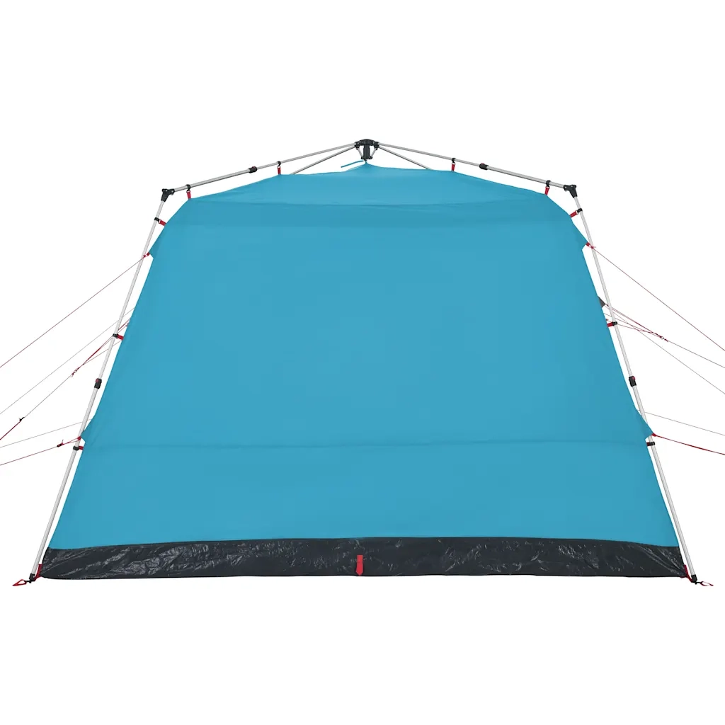 Tenda Familiare Cabina 7 Persone Blu a Rilascio Rapido 4004217