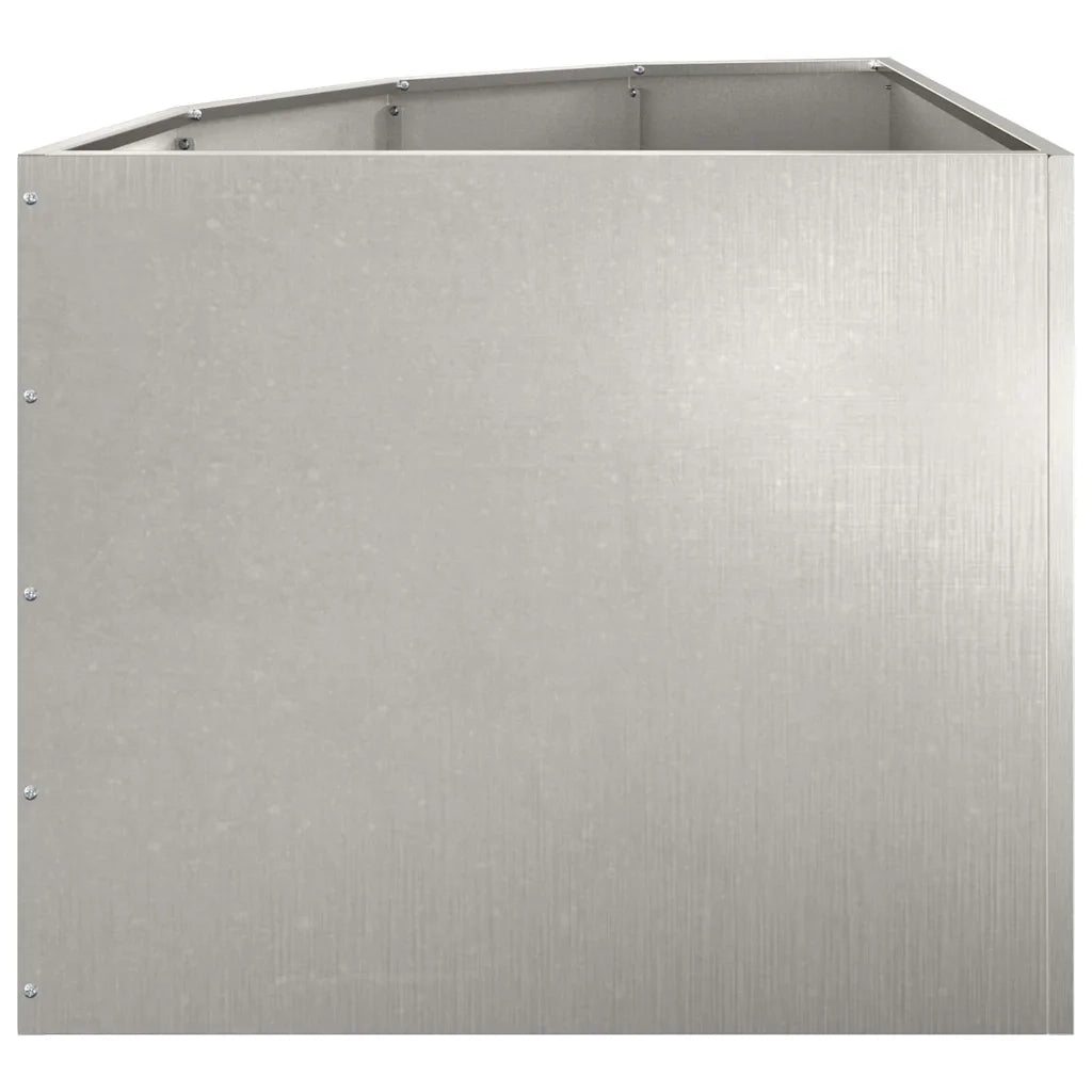Vaso d'angolo Argento 60 x 60 x 50 cm Acciaio inossidabile 883665