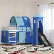 Struttura del letto loft per bambini Bianco e Blu 90 x 200 cm 42020902