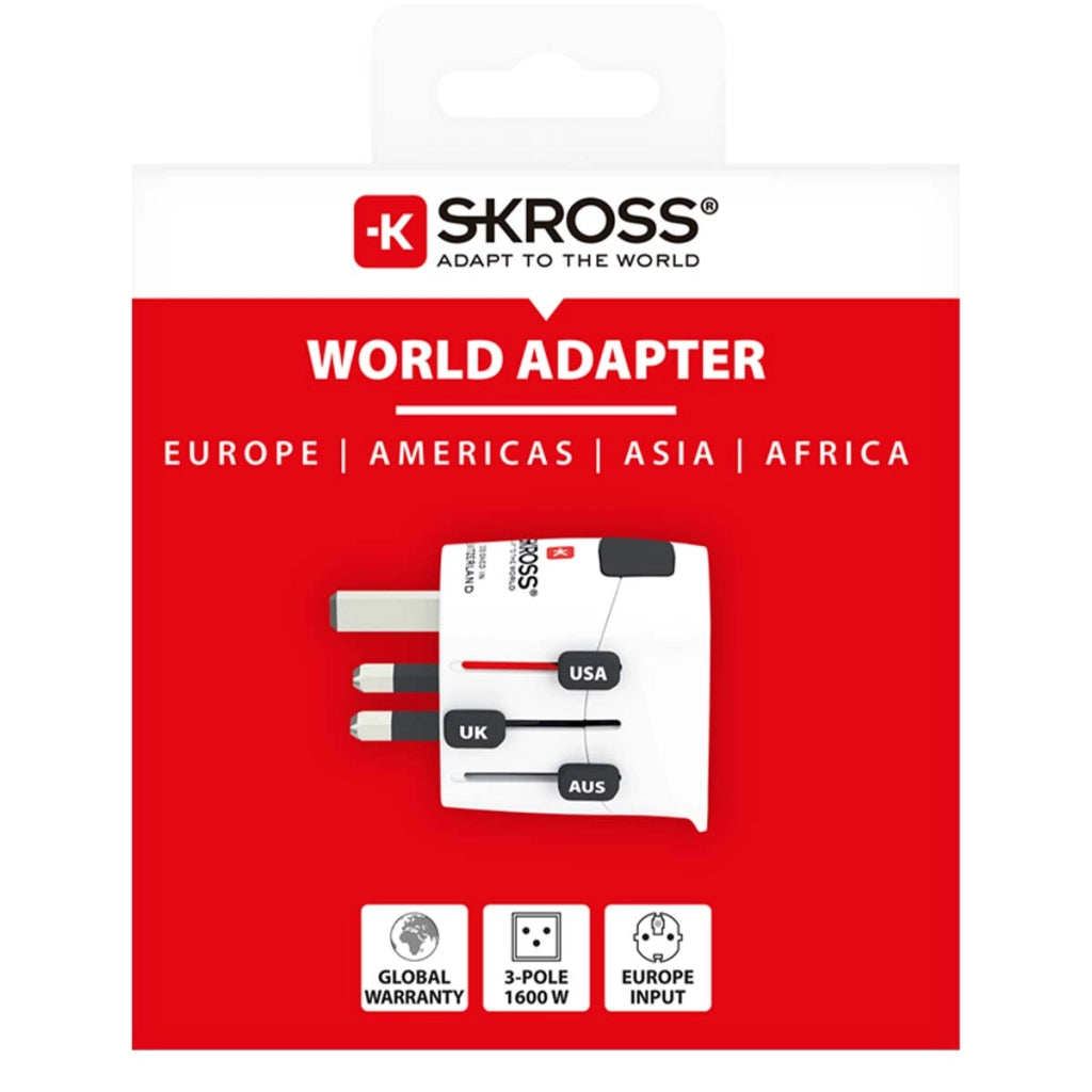 Adattatore da viaggio PRO Light 7A prese universali Bianco Skross