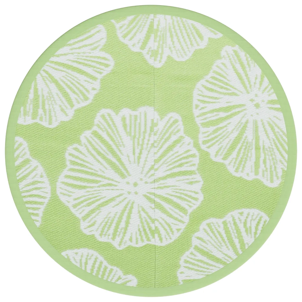 Tappeto da Esterno ARAKIL Verde Ø200 cm in PP 368600