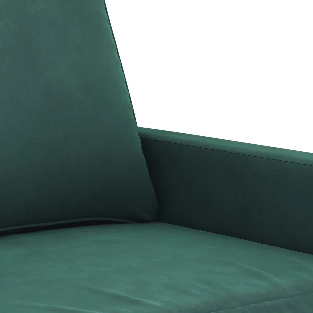 Set di Divani 4 pz Verde Scuro in Velluto 3201946