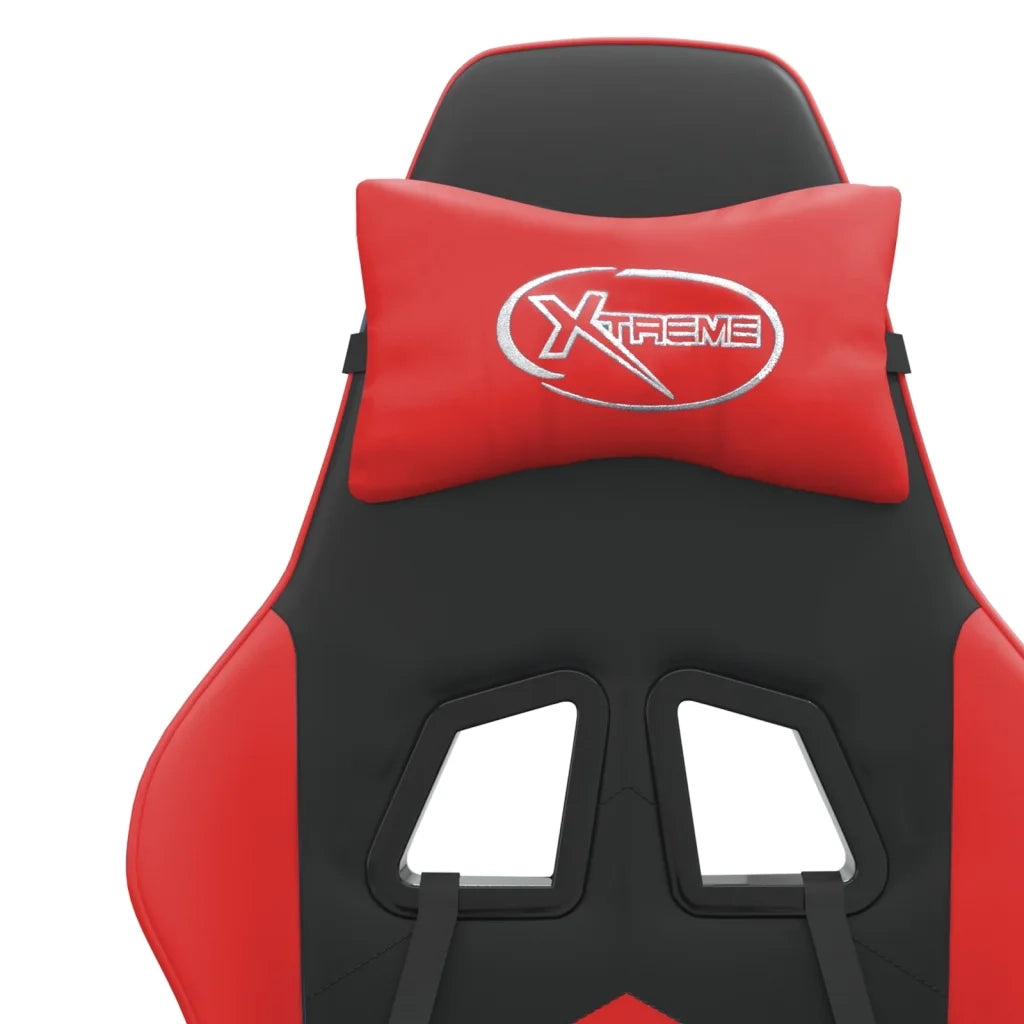 Sedia da Gaming Nera e Rossa in Similpelle 3143891