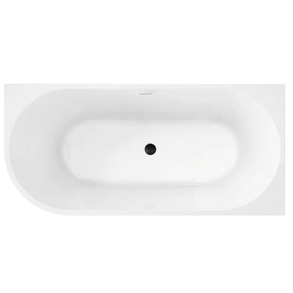 Vasca Bagno Sydney Bellanto Destra 160cm Copritappo nero