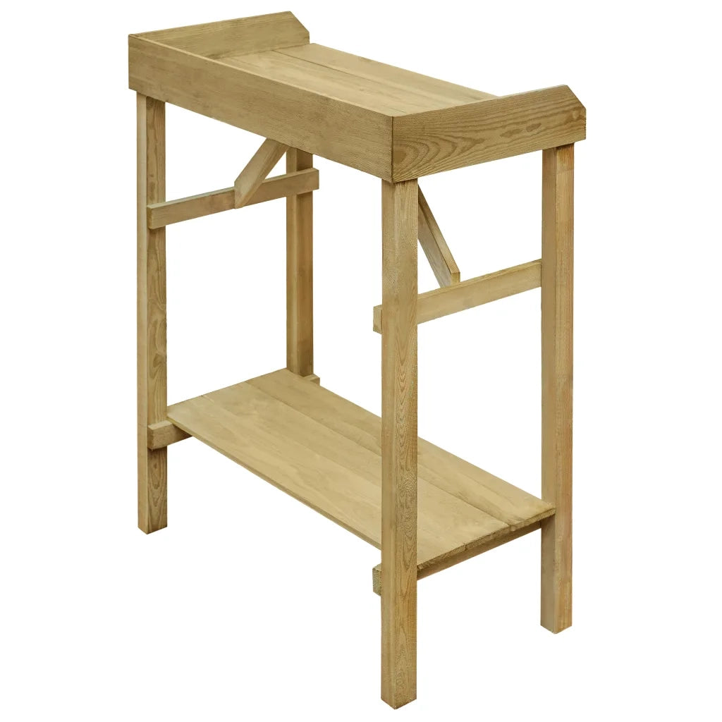 Tavolo da Lavoro da Giardino in Legno Impregnato 75x40x90cm 45302