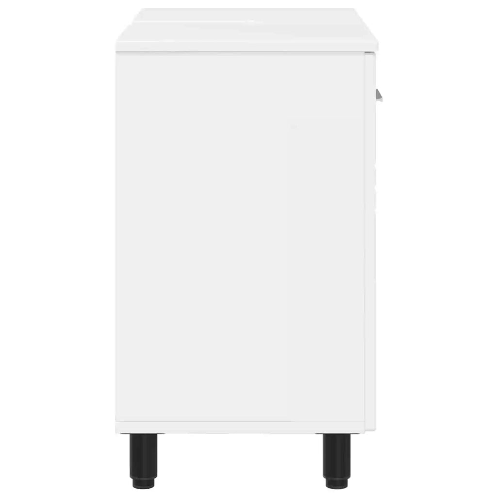 Mobiletto da Bagno | Armadio da bagno Bianco Lucido 60 x 35 x 60 cm