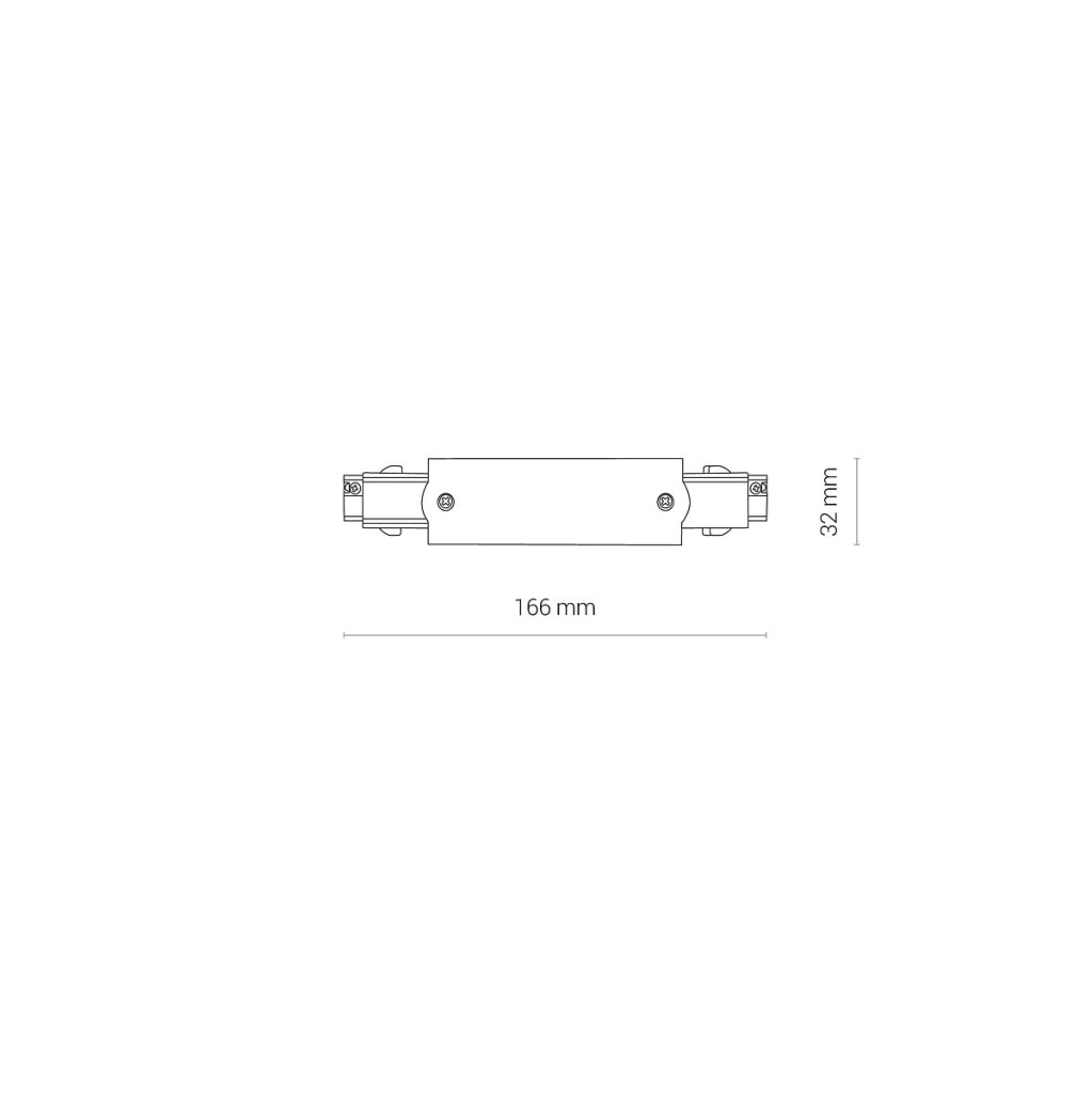 Connettore lineare bianco binario 3 circuiti CTLS Nowodvorski 8707