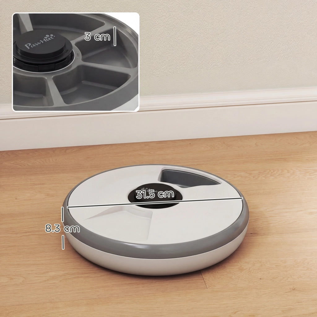 Distributore Automatico Cibo per Gatti e Cani con Timer e Display LED ¨C Minimal
