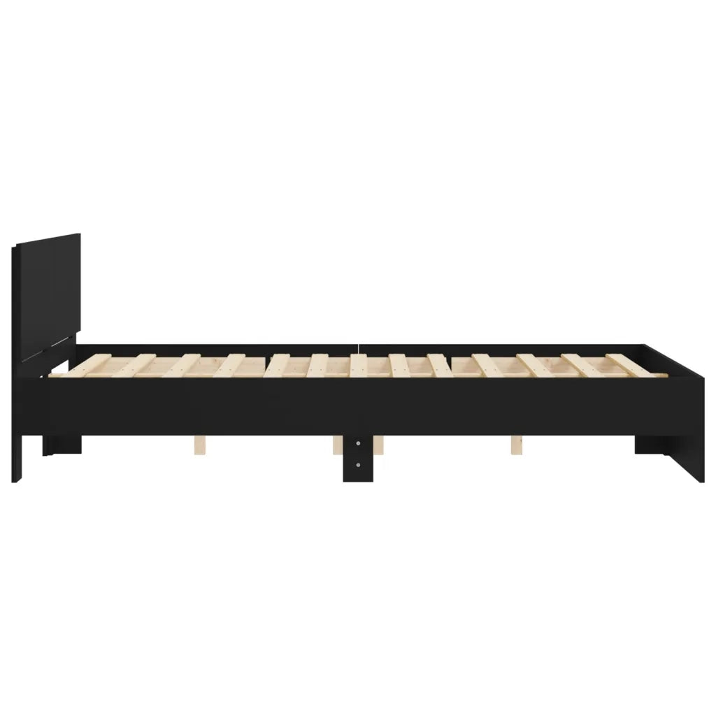 Giroletto con Testiera Nero 140x190 cm