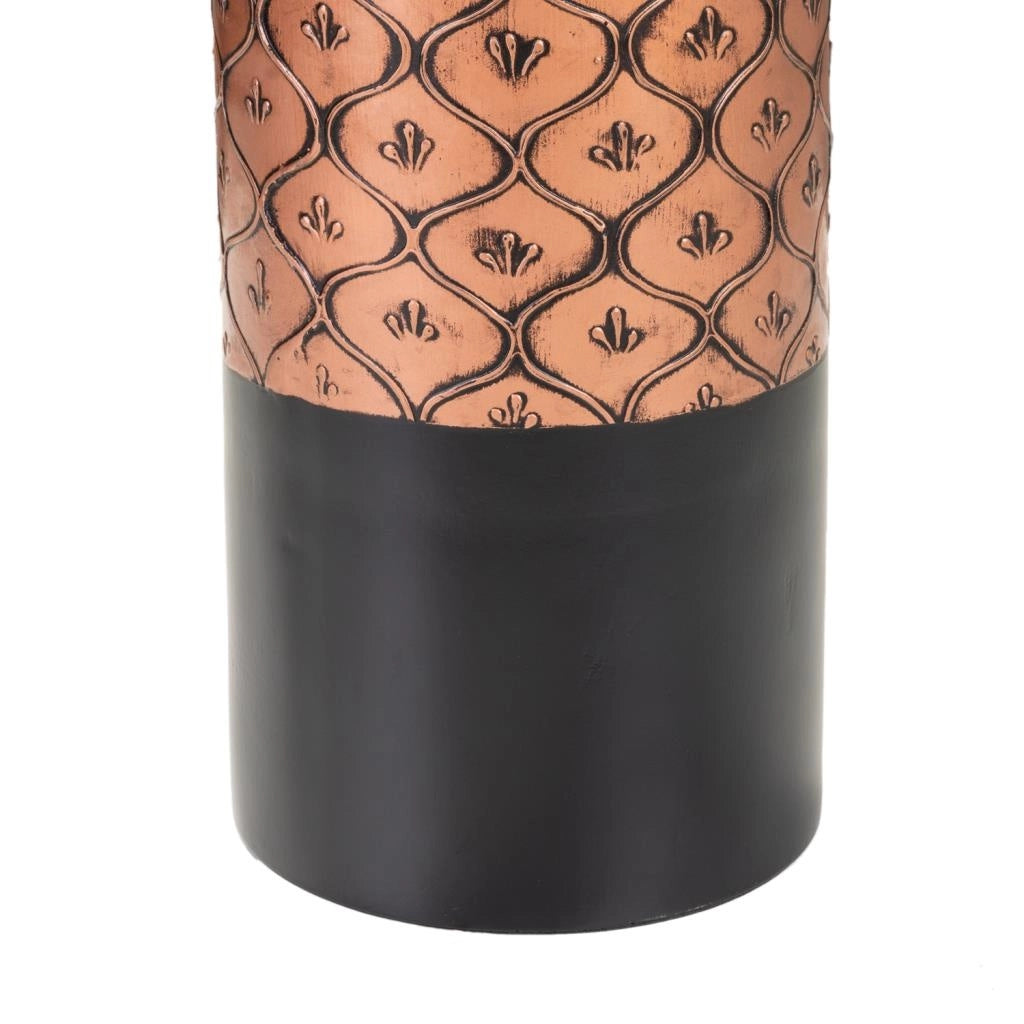 Vaso nero e oro 15x15x50h