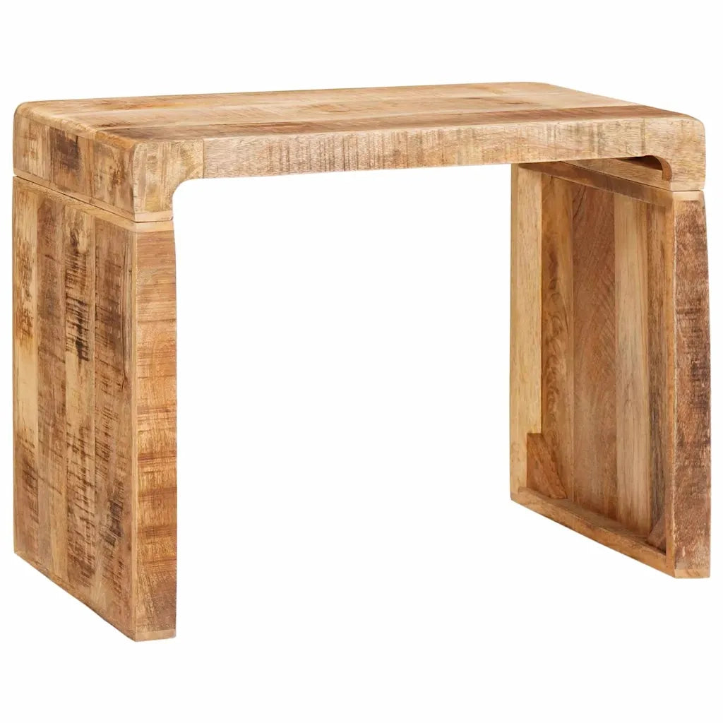 Tavolino-Tavolino da soggiorno-Tavolo Marrone 60 x 35 x 45 cm legno massello di mango