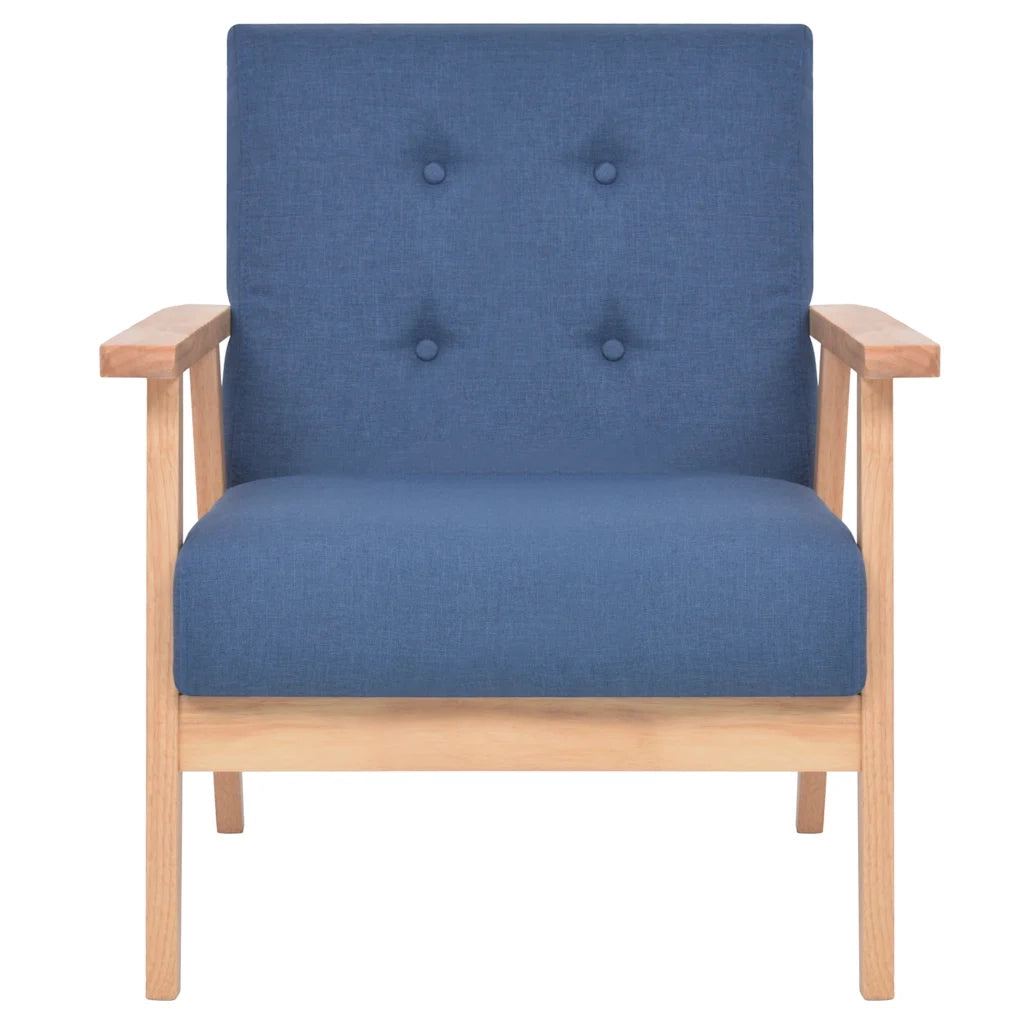 Set di Divani 2 pz in Tessuto Blu 274912