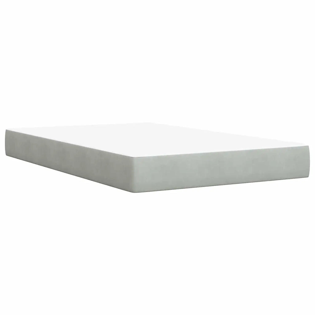 Letto con contenitore LED e materasso Grigio Chiaro 3460122