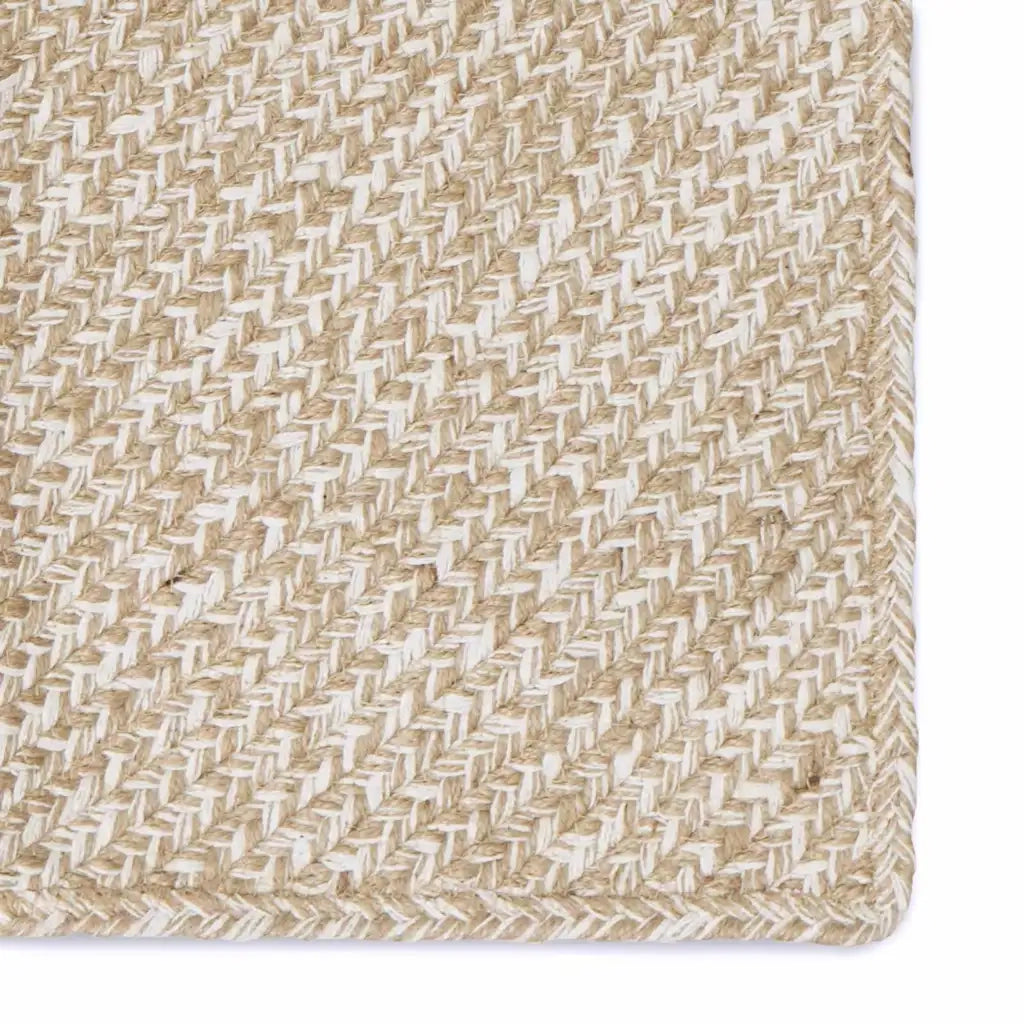 Tappeti per area Naturale e Bianco 80 x 200 cm Juta 42010598