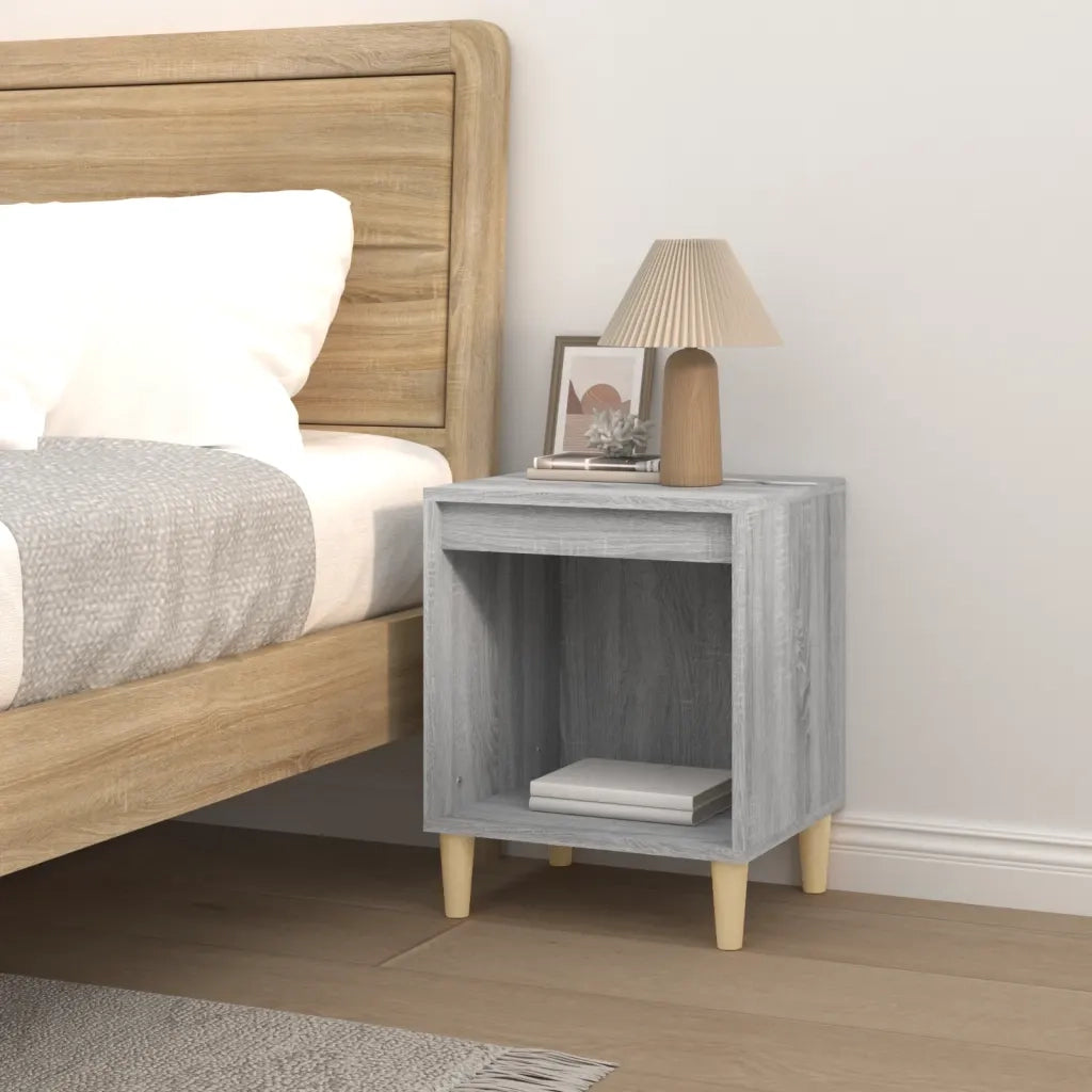 Comodino | Armadio da Notte | Mobiletto da notte Grigio Sonoma 40x35x50 cm