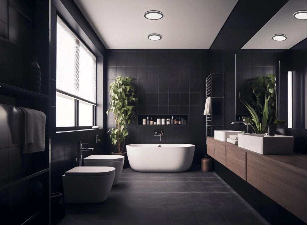 Plafoniera LED soffitto 30W Ø26 grafite IP65 CCT Kanlux