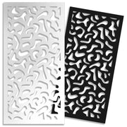 MACCHIE - Pannello in PVC traforato - Parasole Colore: nero, Misura: 73x148 cm