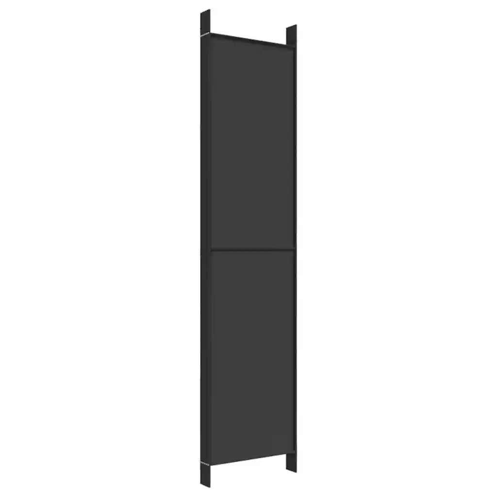 Divisorio Ambienti | Divider per stanze | Paravento a 6 Pannelli Nero 300x220 cm in Tessuto