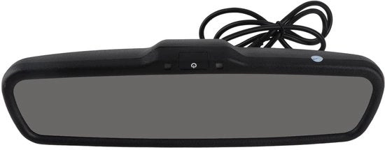 Monitor di retrovisore 4,3 pollici - Auto Dim - Sostegno - Ingresso video 2 canali - ABS Nero - Menu OSD disponibile - Monitor di retrovisore