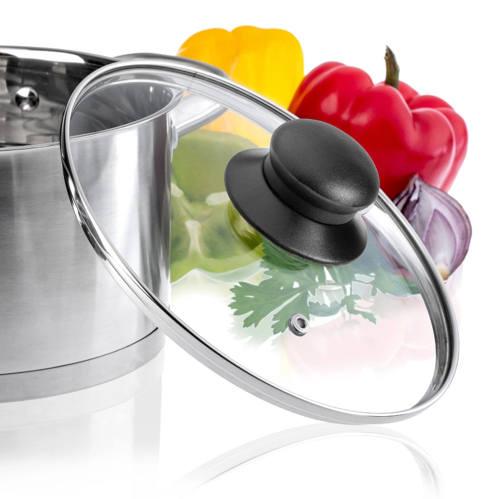 Set di 2 coperchi in vetro KADAX da 20 cm, resistenti al calore, per pentole e padelle.