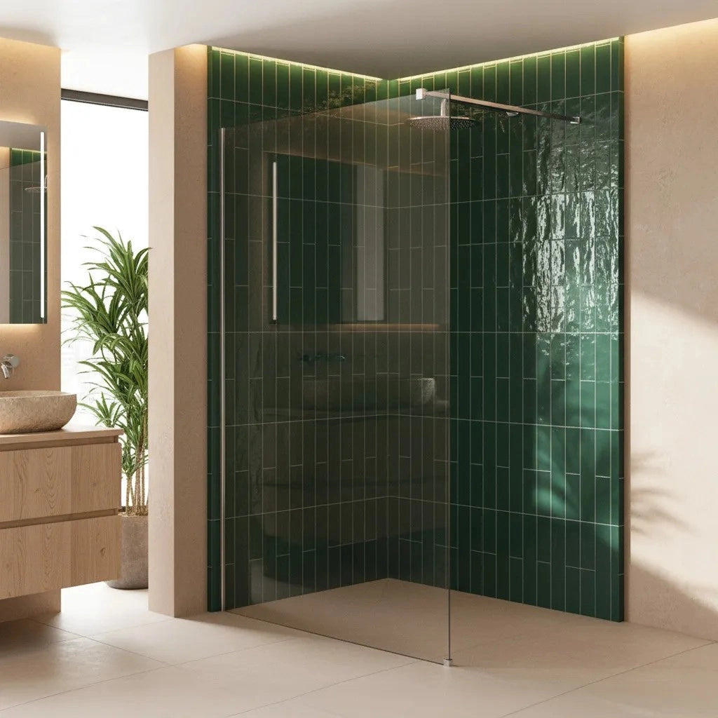 Parete Doccia Rea Flexi Transparent / Chrome 110
