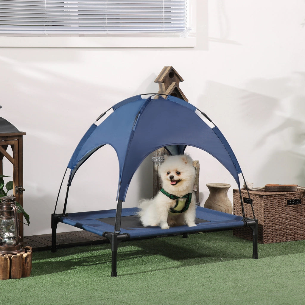 Letto per animali domestici con baldacchino ¨C Minimal ¨C Blu