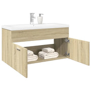 Mobile da Bagno con Lavabo Integrato Rovere Sonoma 3324985