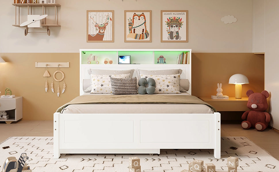 letto matrimoniale massello di pino e mdf bianco 120x200 cm