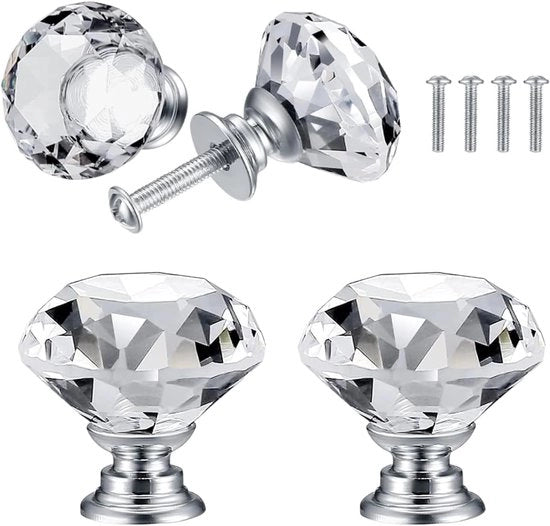 Knoppi per mobili - maniglie per cassetti - 4 pezzi - 30 mm