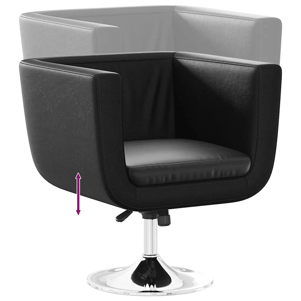 Poltrona | Sedia da Bar Nero in Similpelle