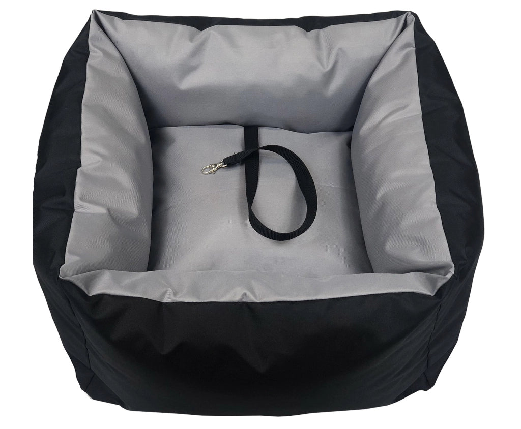 AIO FACTORY Trasportino per auto impermeabile grigio per cani 55x55 cm