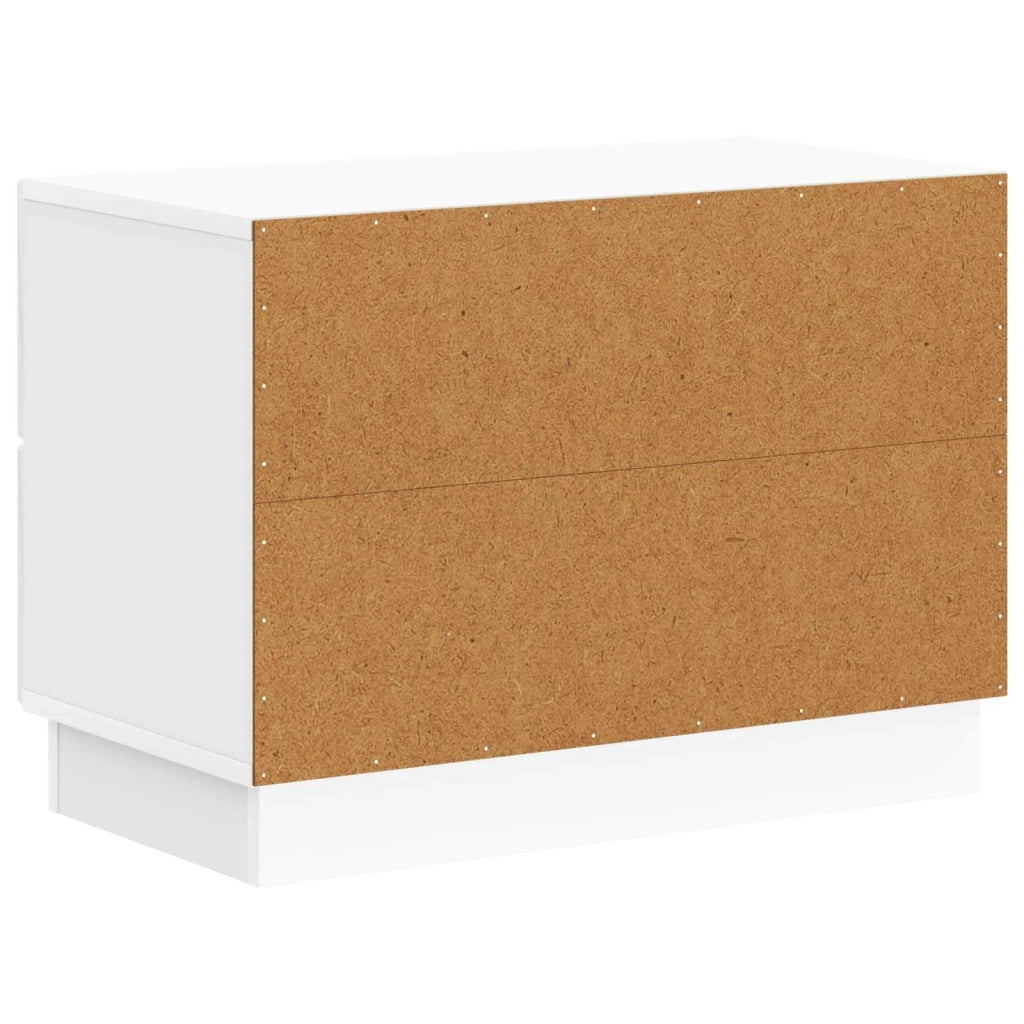 Armadio da Notte con cassetto Bianco Lucido 62 x 34,5 x 44,5 cm 895239