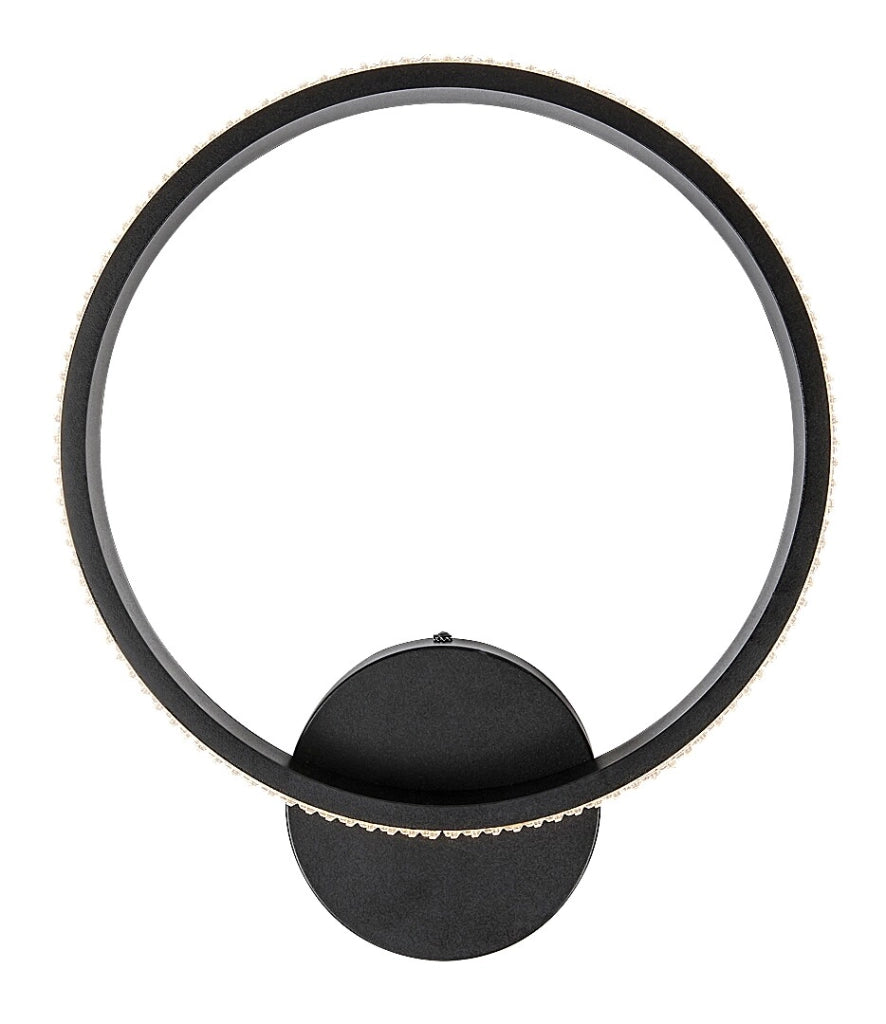 Applique da parete anello LED nero 15W Grete Rabalux