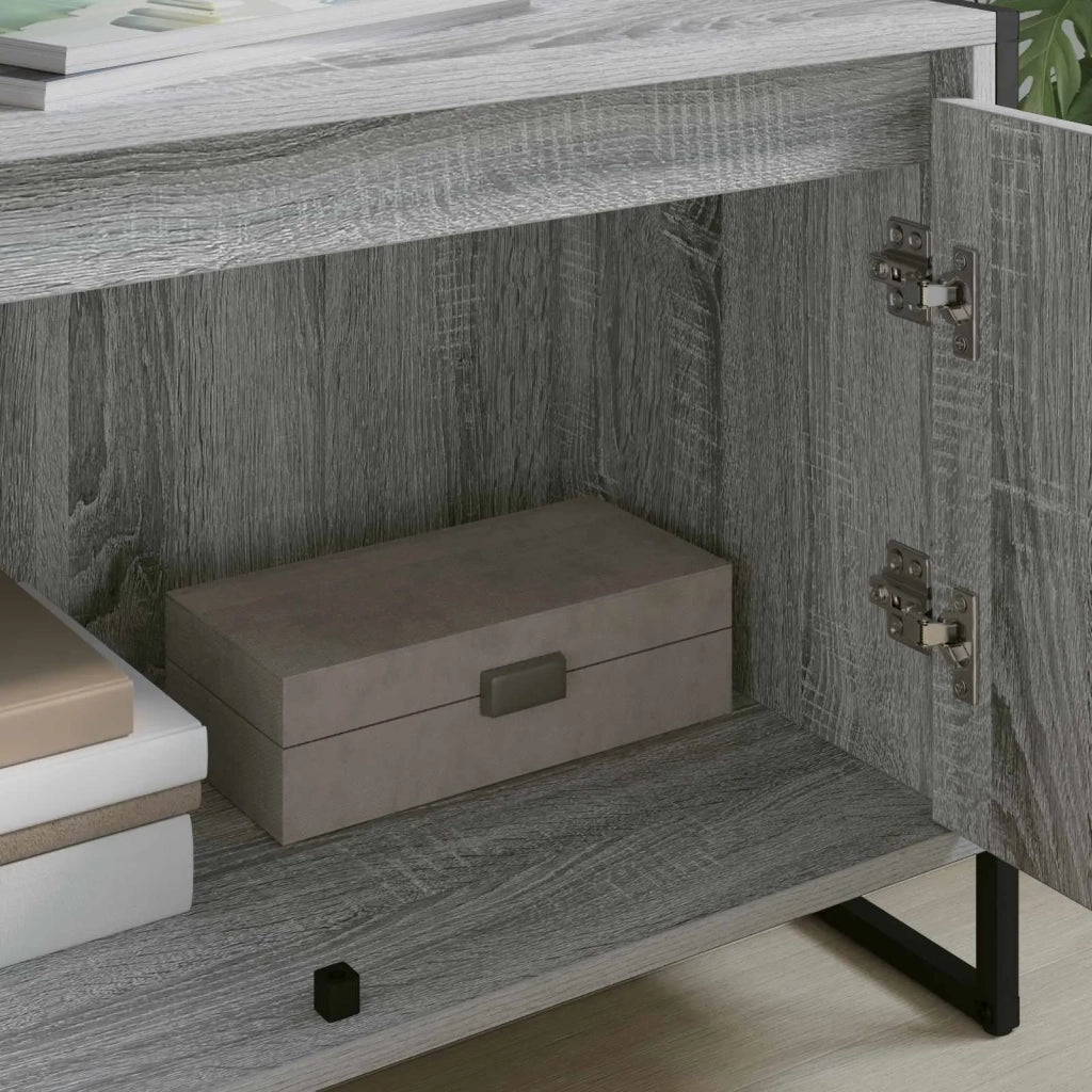 Mobile TV Grigio Sonoma 140 x 36 x 49.5 cm Legno multistrato 886513
