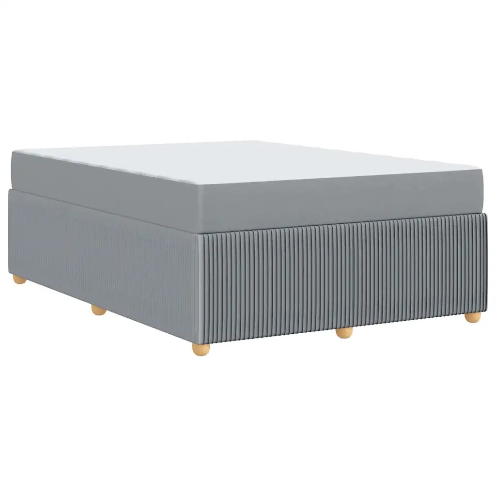 Letto matrimoniale | Letto per adulti | Struttura del letto Grigio chiaro 160 x 200 cm Tessuto