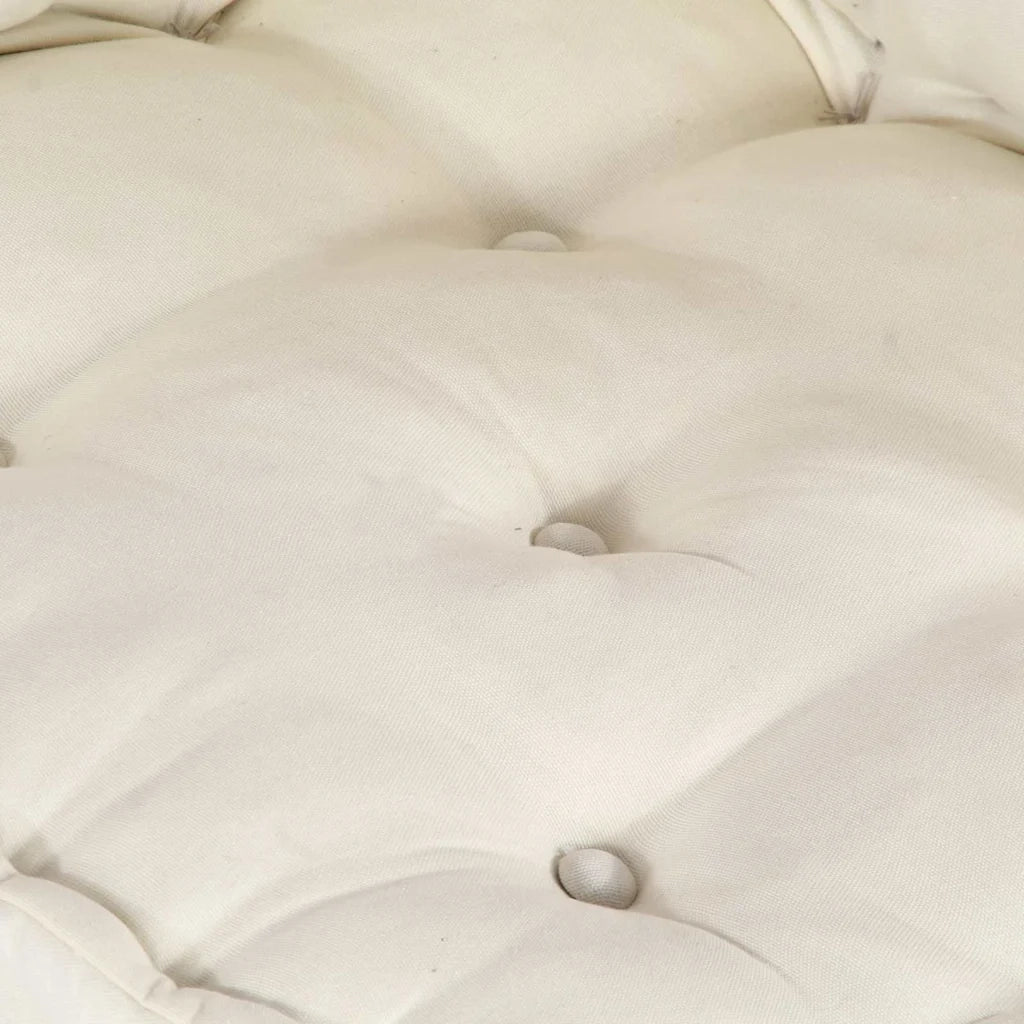 vidaXL Cuscino per Divano Pallet 2 pcs Crema Tessuto