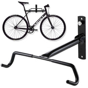 Trade Shop - Ganci Porta Bicicletta Bici Da Muro Supporto Bike Pieghevole 31cm In Acciaio -