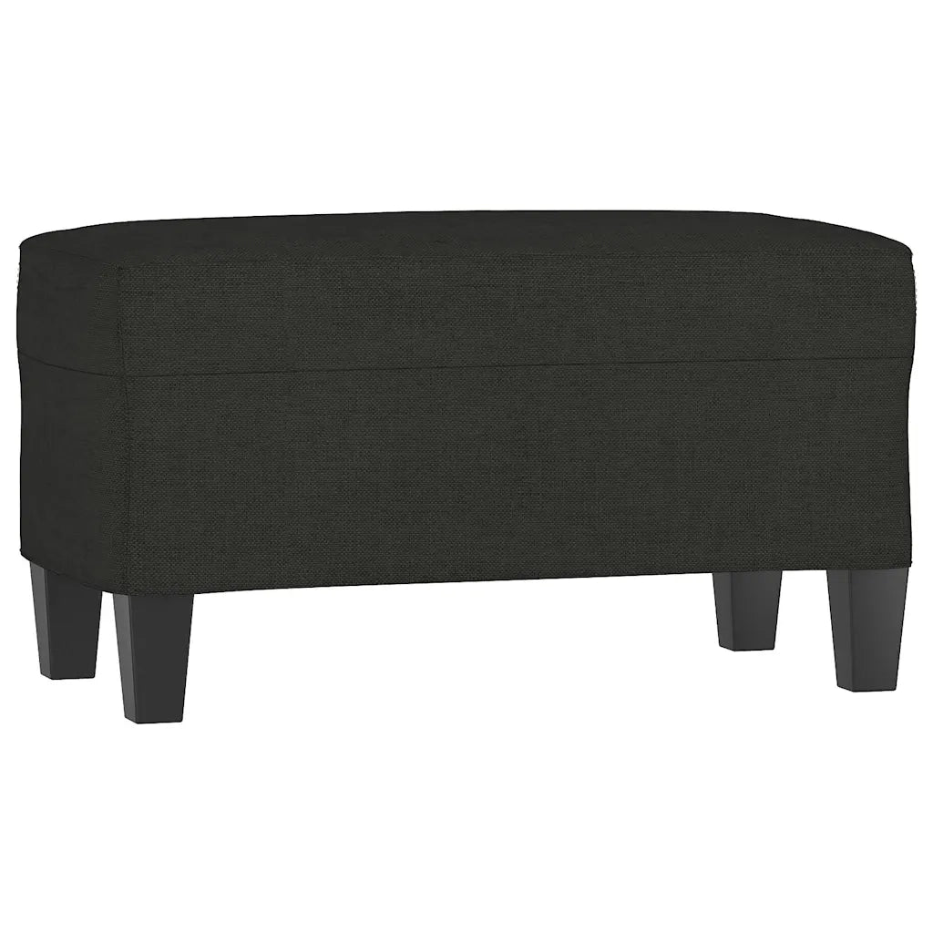 Panca Nero 70x35x41 cm in Tessuto 349435