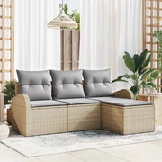Set Divano da Giardino Beige polyrattan 3345990