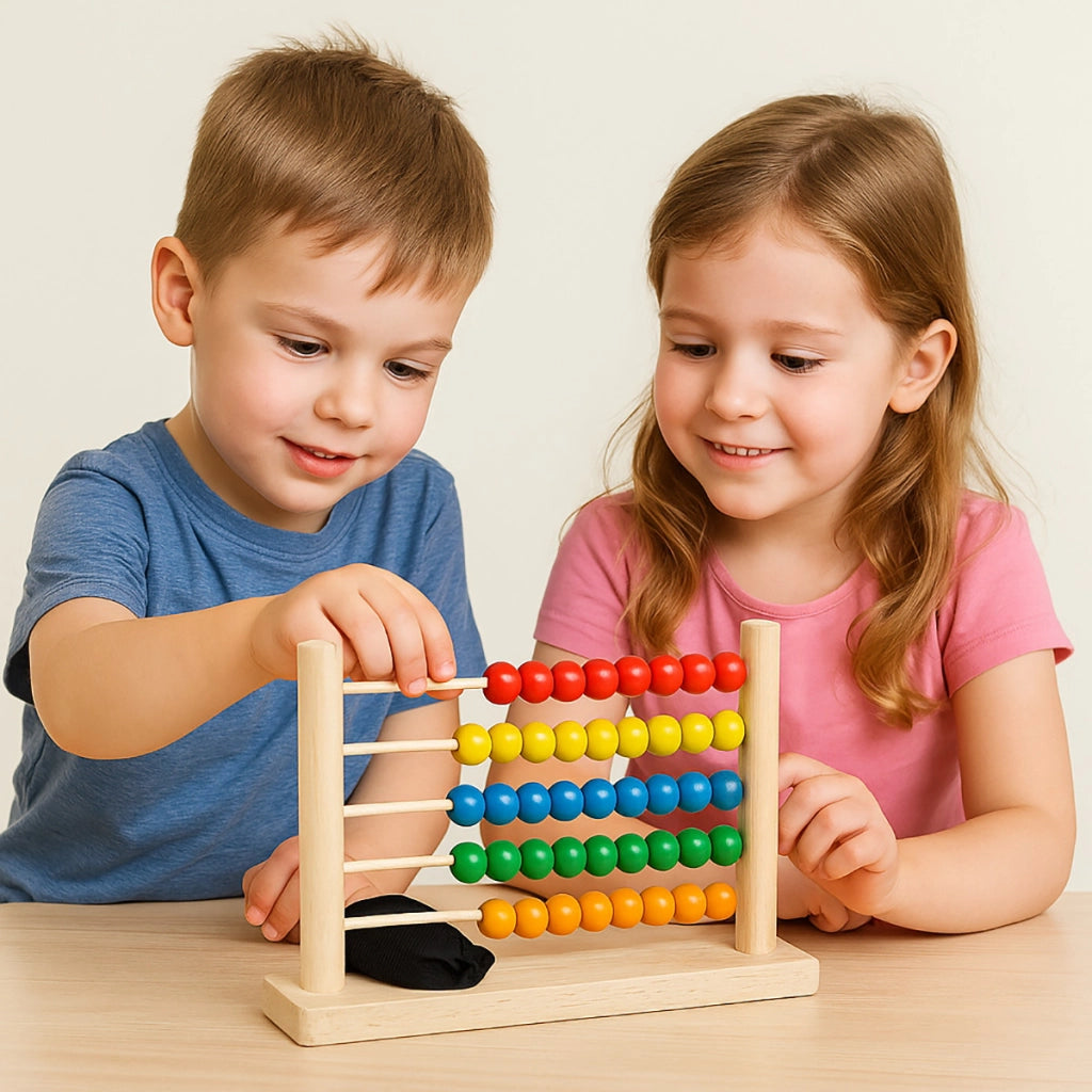 ABACO GIOCO EDUCATIVO LEGNO PER BAMBINI CALCOLI MATEMATICI APPRENDIMENTO 07948A