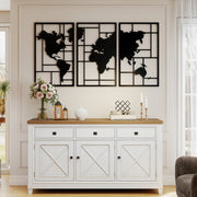 Decorazione murale in metallo ¨C Minimal ¨C 50x80 cm nero
