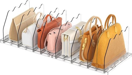Organizzatore trasparente per armadi - Separatore multifunzionale - 6 pezzi - Cotone